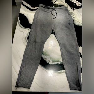 The kooples men’s gray stretchy joggers with logo size small